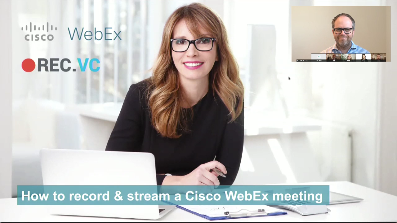 Cisco WebEx recording and streaming with BFCP
